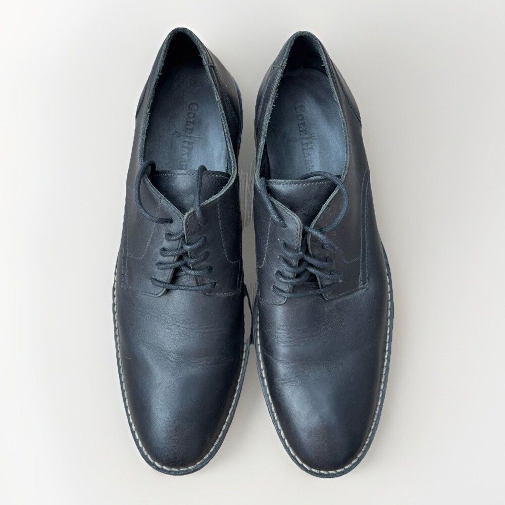 Cole Haan Shoes Mens Size 13 Black Oxford Lace Up Leather Dress C11851